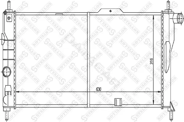 Радиатор охлаждения STELLOX 10-25100-SX