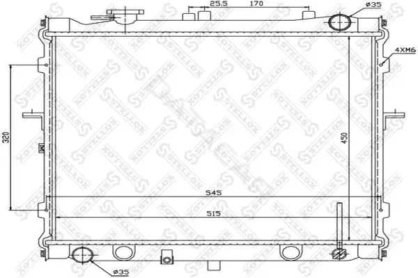 Радиатор охлаждения STELLOX 10-25170-SX