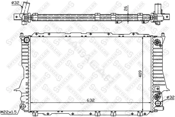 Радиатор охлаждения STELLOX 10-25181-SX
