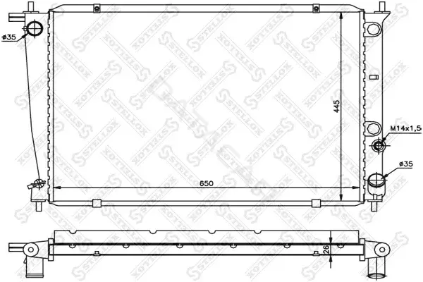 Радиатор охлаждения STELLOX 10-25184-SX