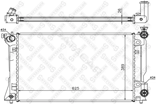 Радиатор охлаждения STELLOX 10-25194-SX