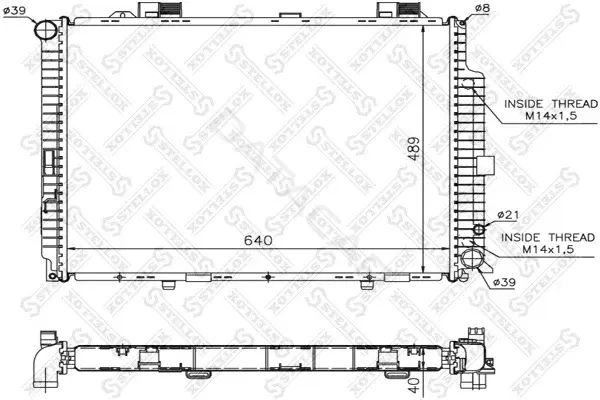 Радиатор охлаждения STELLOX 10-25220-SX
