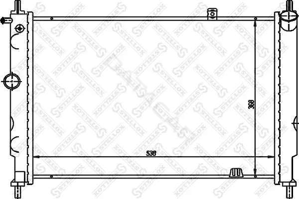 Радиатор охлаждения STELLOX 10-25224-SX