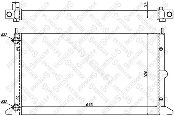 Радиатор охлаждения STELLOX 10-25243-SX