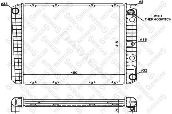 Радиатор охлаждения STELLOX 10-25253-SX
