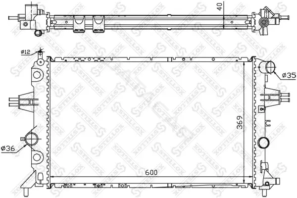 Радиатор охлаждения STELLOX 10-25265-SX