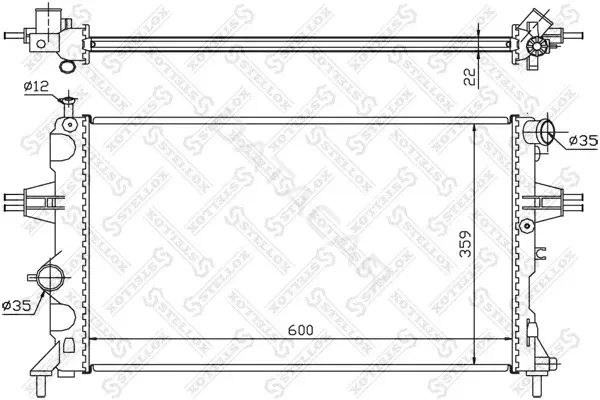 Радиатор охлаждения STELLOX 10-25266-SX