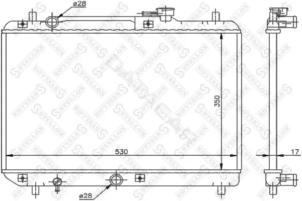 Радиатор охлаждения STELLOX 10-25278-SX