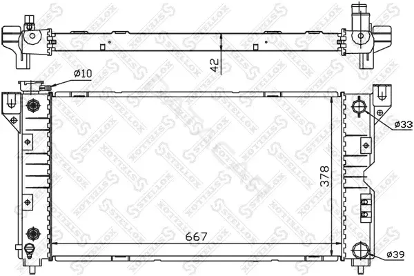 Радиатор охлаждения STELLOX 10-25283-SX