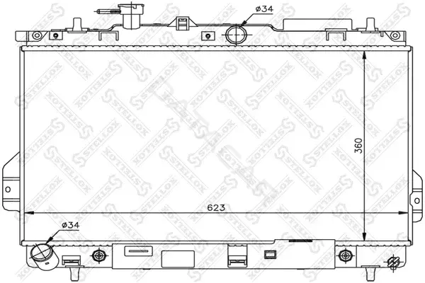 Радиатор охлаждения STELLOX 10-25307-SX