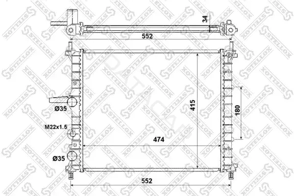 Радиатор охлаждения STELLOX 10-25331-SX