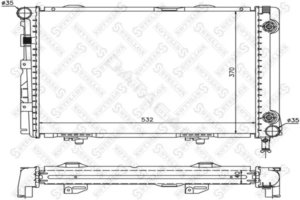 Радиатор охлаждения STELLOX 10-25333-SX