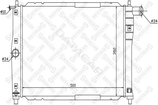Радиатор охлаждения STELLOX 10-25340-SX