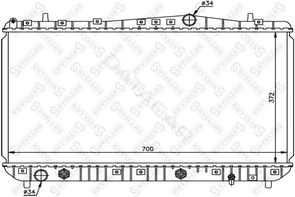 Радиатор охлаждения STELLOX 10-25342-SX
