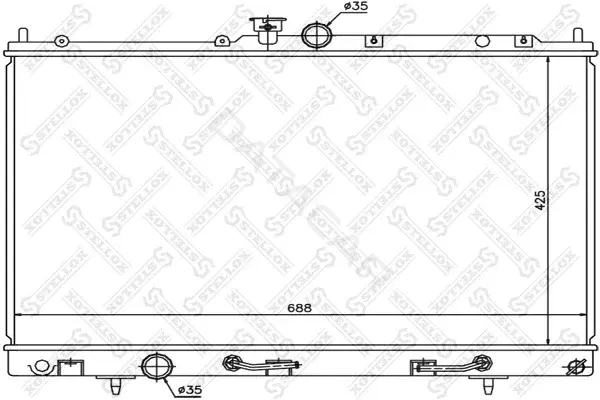 Радиатор охлаждения STELLOX 10-25348-SX