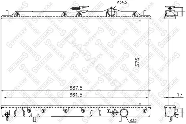 Радиатор охлаждения STELLOX 10-25370-SX