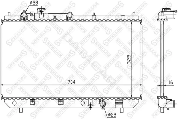 Радиатор охлаждения STELLOX 10-25377-SX