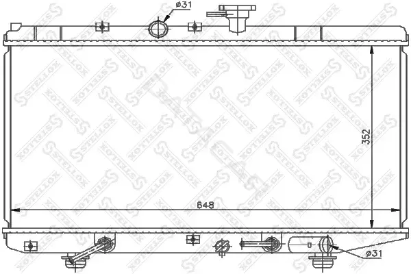 Радиатор охлаждения STELLOX 10-25379-SX