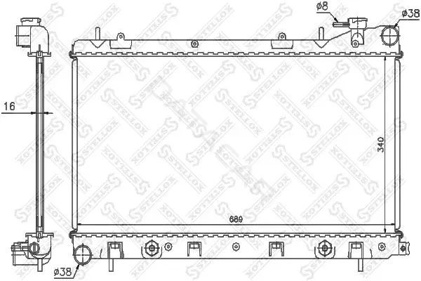 Радиатор охлаждения STELLOX 10-25381-SX