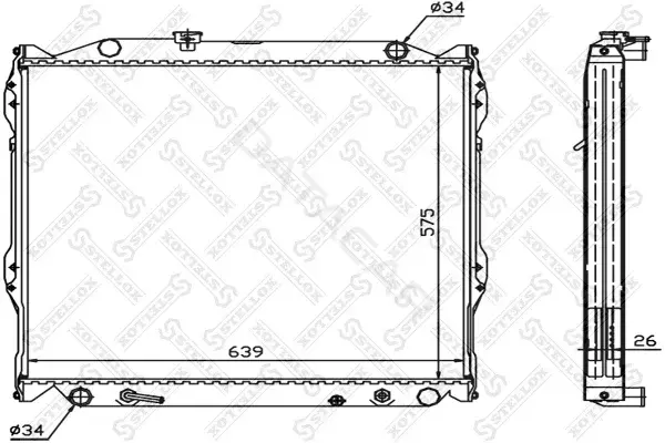 Радиатор охлаждения STELLOX 10-25384-SX