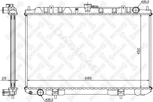 Радиатор охлаждения STELLOX 10-25391-SX