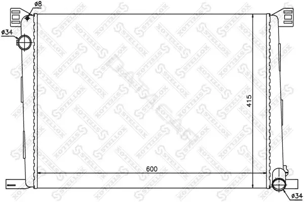 Радиатор охлаждения STELLOX 10-25408-SX