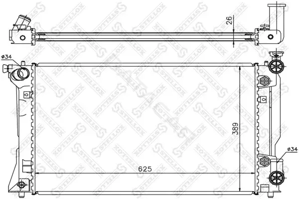 Радиатор охлаждения STELLOX 10-25424-SX