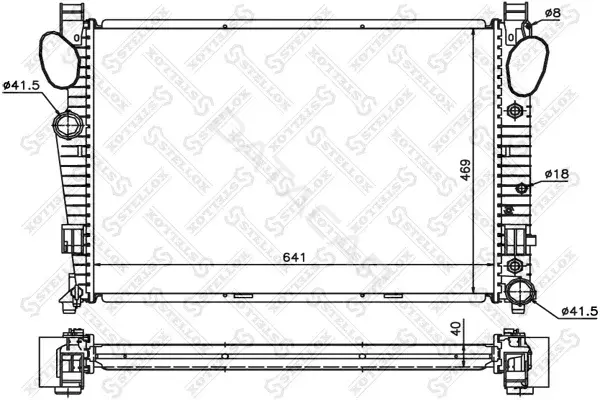 Радиатор охлаждения STELLOX 10-25426-SX