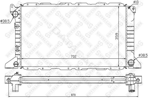 Радиатор охлаждения STELLOX 10-25428-SX