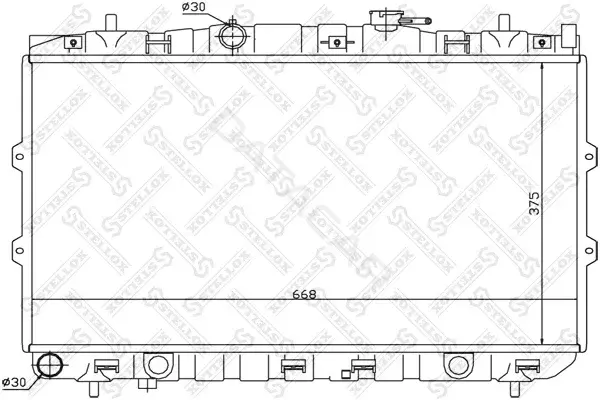 Радиатор охлаждения STELLOX 10-25467-SX