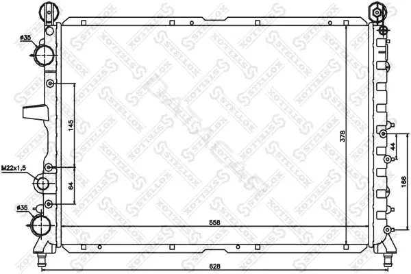Радиатор охлаждения STELLOX 10-25483-SX