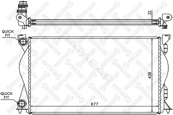 Радиатор охлаждения STELLOX 10-25509-SX