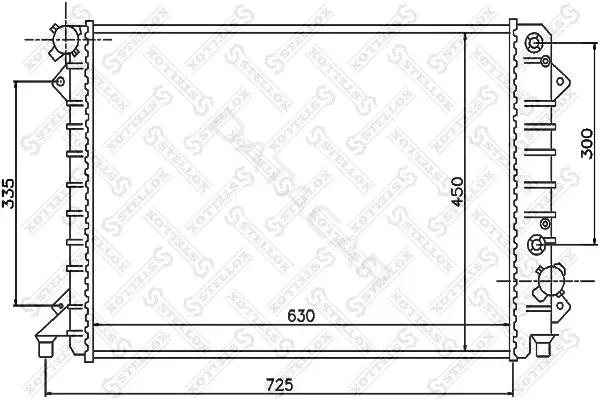 Радиатор охлаждения STELLOX 10-25511-SX