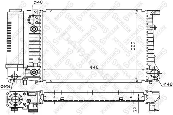 Радиатор охлаждения STELLOX 10-25565-SX