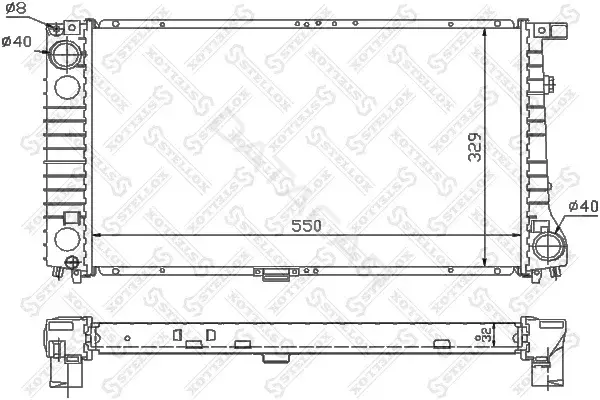 Радиатор охлаждения STELLOX 10-25568-SX