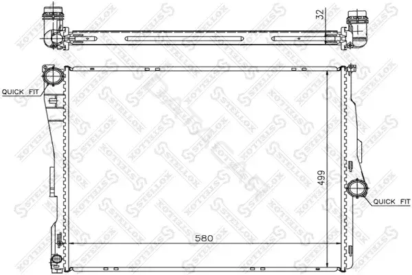 Радиатор охлаждения STELLOX 10-25587-SX