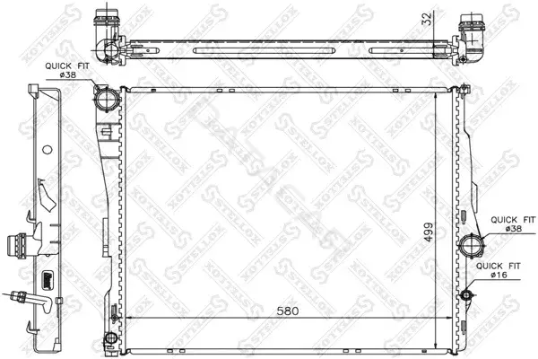 Радиатор охлаждения STELLOX 10-25589-SX