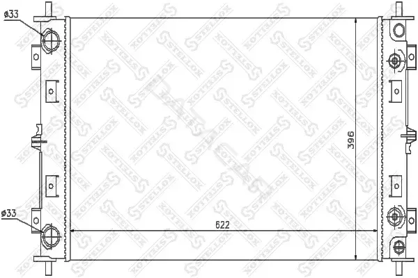 Радиатор охлаждения STELLOX 10-25610-SX