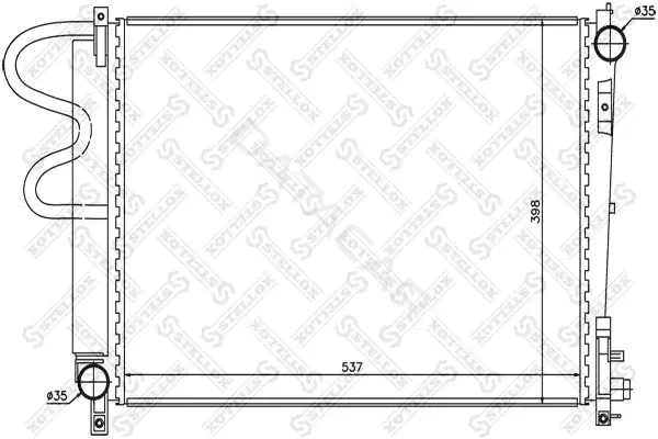 Радиатор охлаждения STELLOX 10-25622-SX