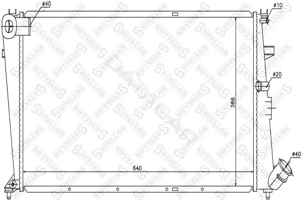 Радиатор охлаждения STELLOX 10-25640-SX