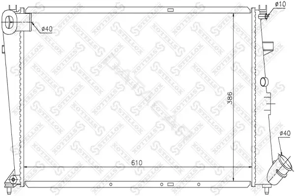 Радиатор охлаждения STELLOX 10-25651-SX