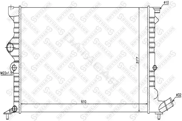 Радиатор охлаждения STELLOX 10-25675-SX