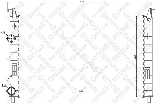 Радиатор охлаждения STELLOX 10-25699-SX