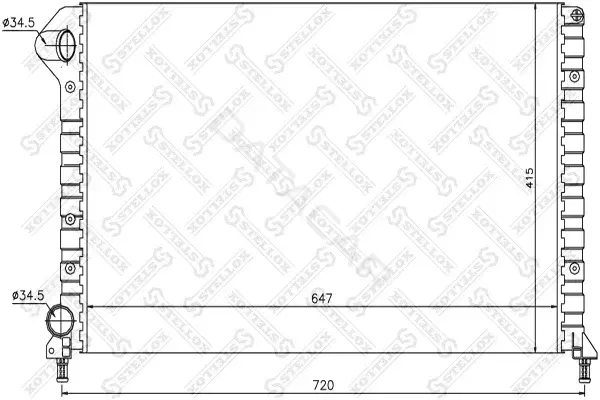 Радиатор охлаждения STELLOX 10-25713-SX