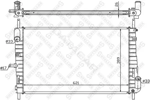 Радиатор охлаждения STELLOX 10-25780-SX