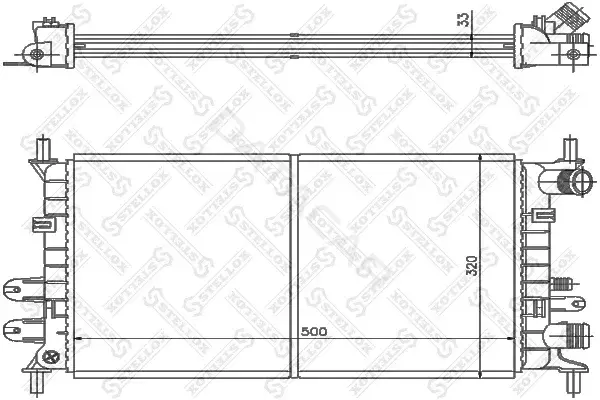 Радиатор охлаждения STELLOX 10-25811-SX