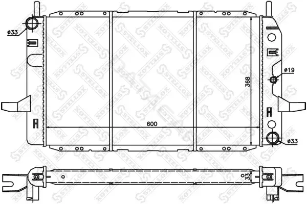 Радиатор охлаждения STELLOX 10-25819-SX