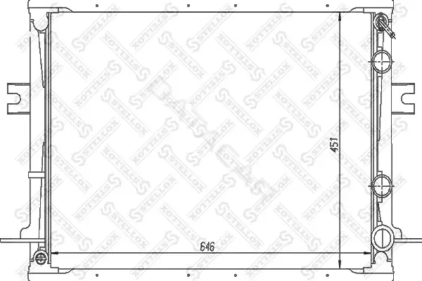 Радиатор охлаждения STELLOX 10-25827-SX