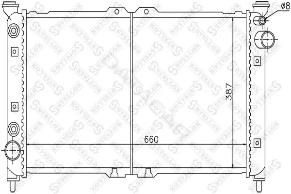 Радиатор охлаждения STELLOX 10-25836-SX