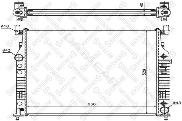 Радиатор охлаждения STELLOX 10-25878-SX